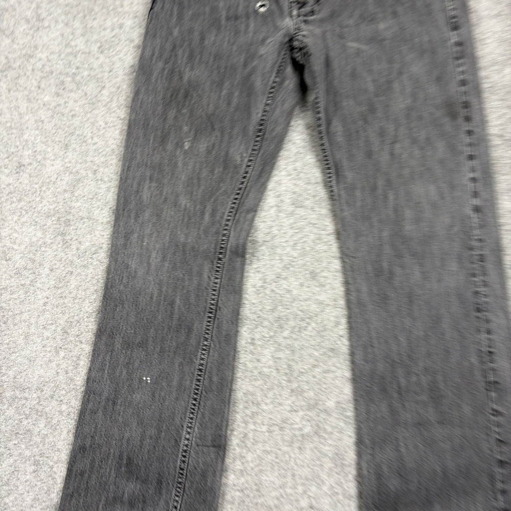 Buffalo David Bitton Daran Jeans Mens 30x32 Slim Straight Grey Faded Distressed - Picture 5 of 16